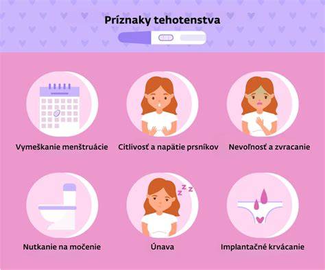 Infografika: Prvotné príznaky tehotenstva a ich časová os