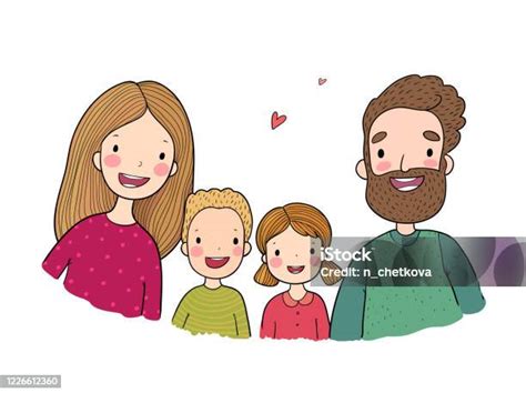 Ilustrácia rodiny s psychológom