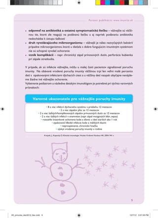 Infografika o vývoji prínosových dutín u detí