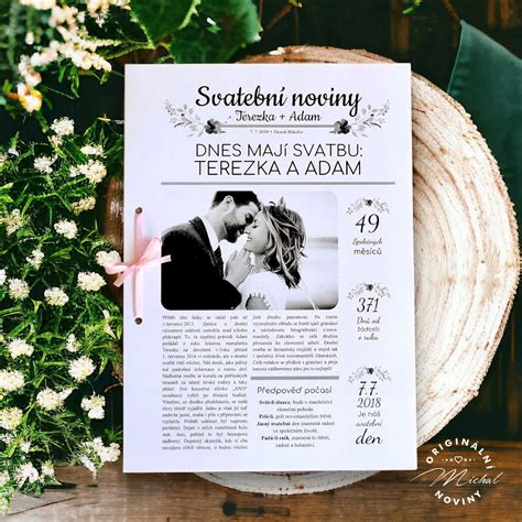Koláž textov oznámení a gratulácií