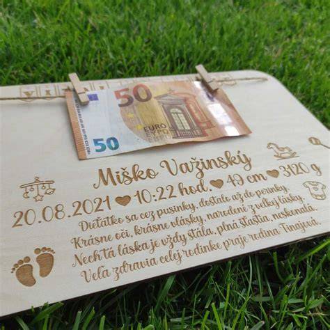Pamätná tabuľka o narodení dieťaťa: príklad rozloženia údajov