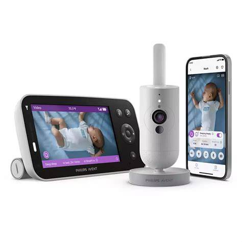 Philips Avent Connected Inteligentný detský monitor pre bábätko SCD953/26 - prehľadný dizajn a praktické použitie