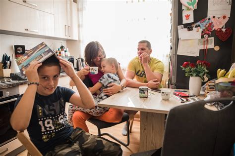 Rodinná fotografia profesionálneho rodiča s deťmi