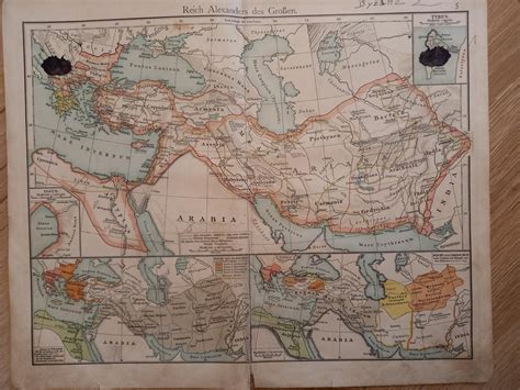 Mapa ťažení Alexandra Veľkého