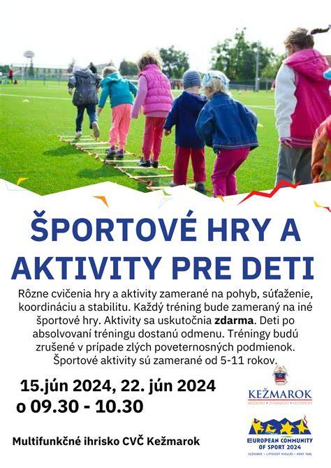 Infografika: Športové aktivity detí - gymnastika, tanec, joga, lopotové hry a sociálne hry
