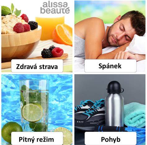 Infografika: Denný režim pre zdravú pleť - strava, spánok, hydratácia
