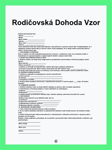 Ilustrácia rodičovskej starostlivosti o dieťa