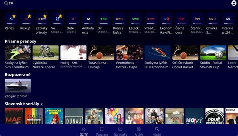 Rozhranie Horizon Go s TV sprievodcom