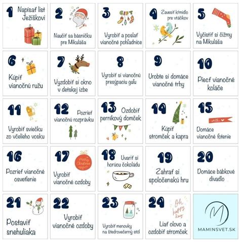 Ilustrácia kalendára s vyznačenými míľnikmi