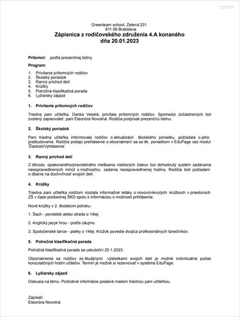 Ilustrácia rodičovského konta v EduPage