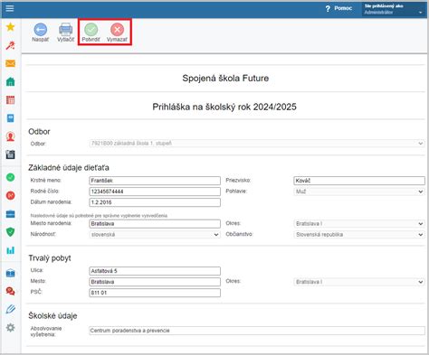 Schéma administrácie používateľov v EduPage