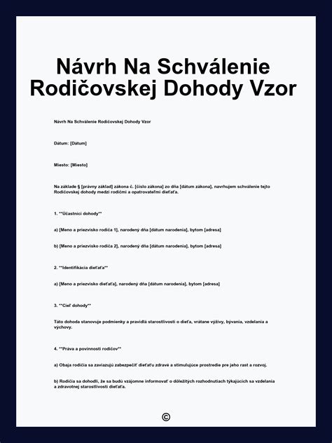 Infografika znázorňujúca proces podania návrhu a schválenie dohody o výživnom