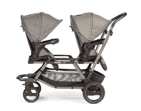 Porovnanie typov usporiadania sedadiel pre dvojičky Peg Perego