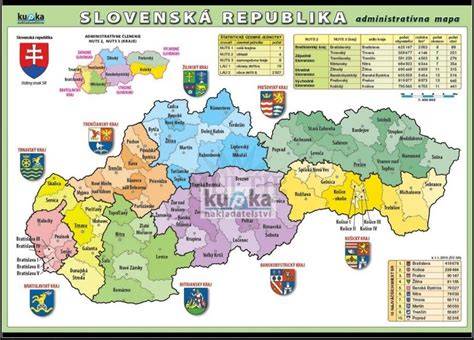 Mapa Slovenska s rozmiestnením testovacích centier HIV