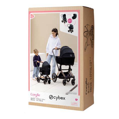Príklady modelov: Cybex Landau 3in1, Corolle, Bayer Chic