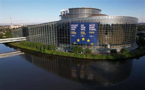 Mapa Európskeho parlamentu v Bruseli