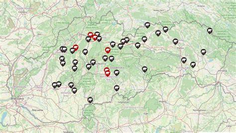 Mapa usporiadania jaslí na pastvine (nákres rozmiesťovania)