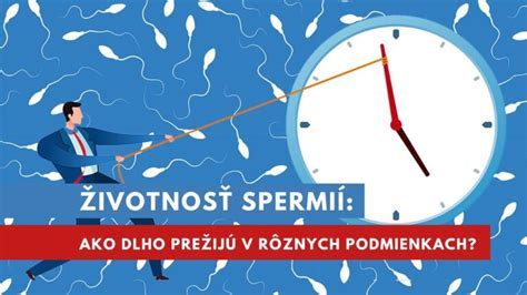 Schéma: Životnosť spermií v rôznych prostrediach