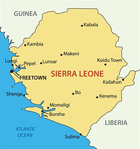 Mapa Sierra Leone