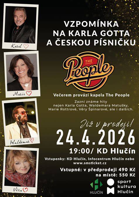 Fotografia Karla Gotta na jednom z jeho posledných koncertov