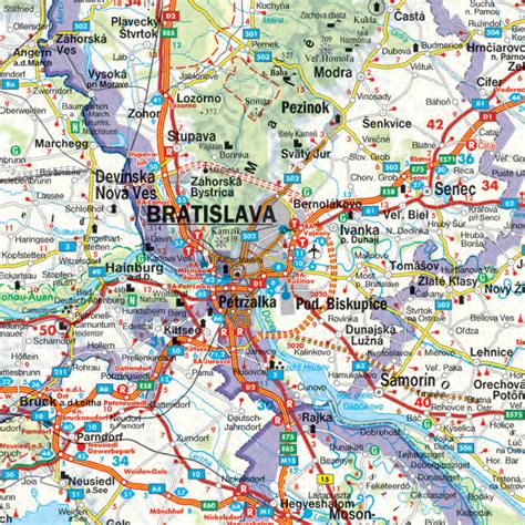 Mapa Bratislavy so znázornením rozdielov v príspevkoch medzi mestskými časťami