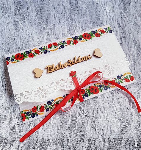 Príklad layoutu blahoželania s kapsou na peňažný dar