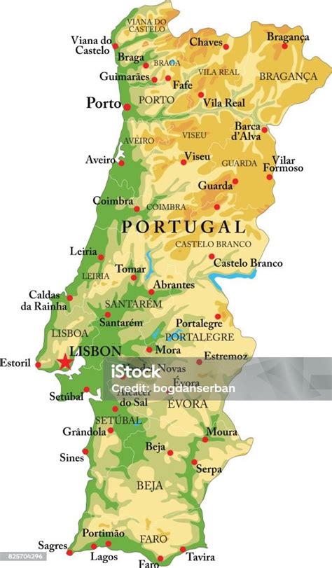 Mapa Portugalska v 16. storočí