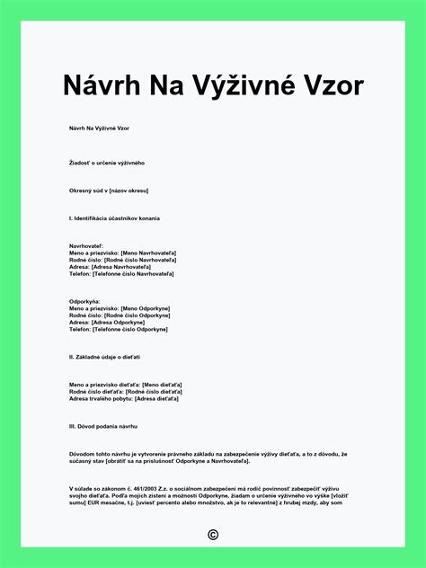 Návrh na určenie výživného pre plnoleté dieťa vzor: podrobný návod a praktické príklady