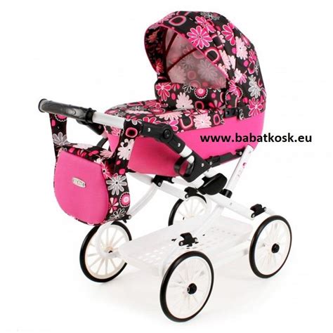 Detailné zobrazenie funkcií kočíka pre bábiky