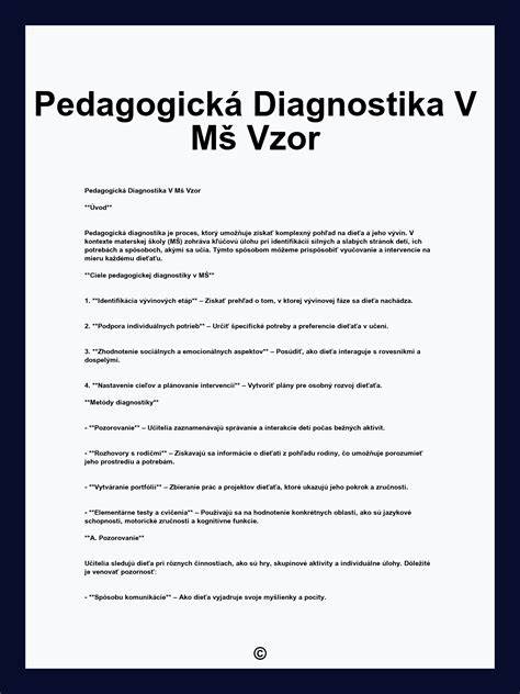 Pedagogická diagnostika dieťaťa v centre pedagogicko-psychologického poradenstva a prevencie