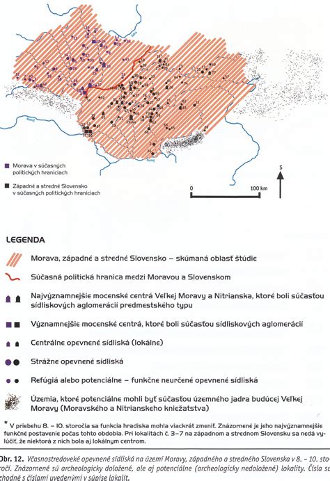 Mapa strategického umiestnenia hradiska Drieňovec