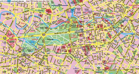 mapa Eisenachu a Berlína