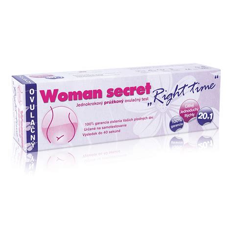Infografika: Ako funguje ovulačný test Woman Secret Right Time - postup a interpretácia výsledkov