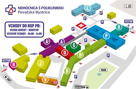 Mapa Nemocnice sv. Cyrila a Metoda s vyznačením kliniky