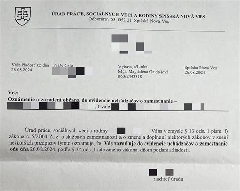 Infografika o procese evidencie na Úrade práce