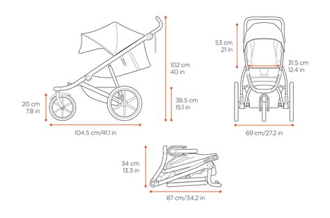 Rozmery a hmotnosť kočíka Venicci