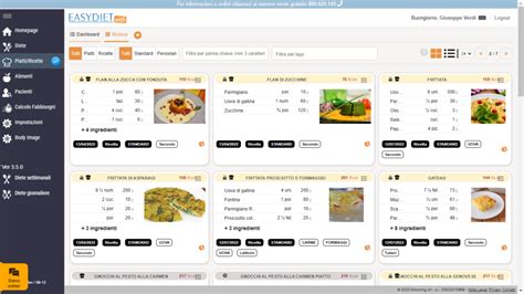 Program EasyDiet - ukážka jedla