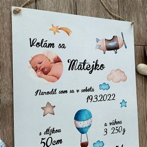 Vtipné ilustrácie oznamu o narodení