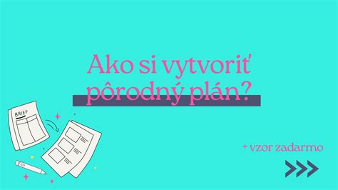 pôrodný plán