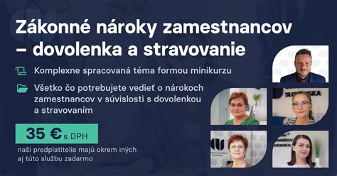 Zákonné nároky a možnosti zamestnávateľov pri stravovaní zamestnancov
