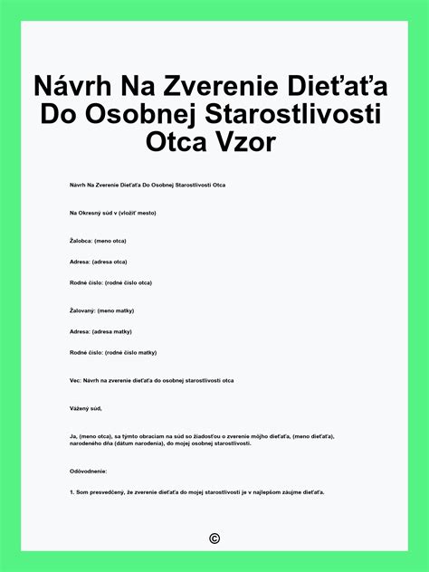Zmena rozhodnutia o zverení maloletého dieťaťa do starostlivosti