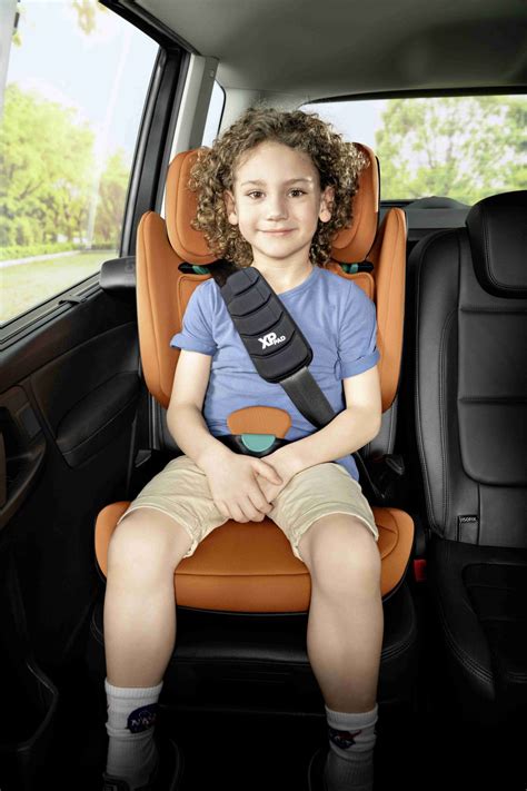 Ilustračná schéma autosedačky s označenými bezpečnostnými prvkami