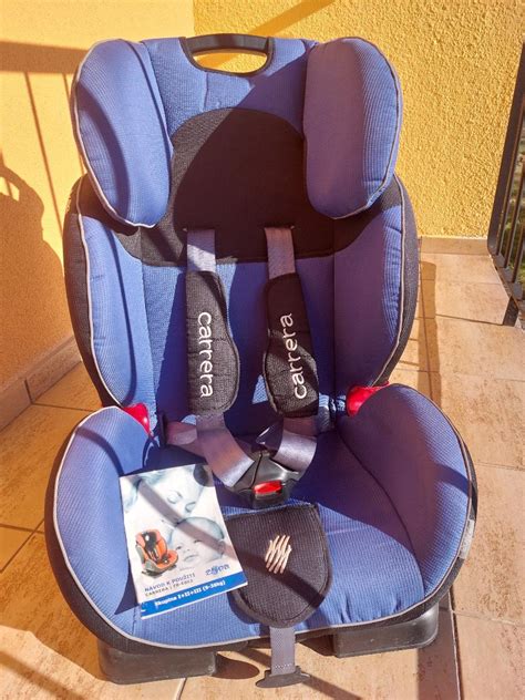 Infografika zobrazujúca rozsah hmotnosti a veku pre autosedačku Zopa Carrera