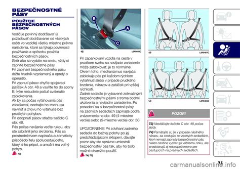 Schéma otvorov na bezpečnostné pásy vo fusaku
