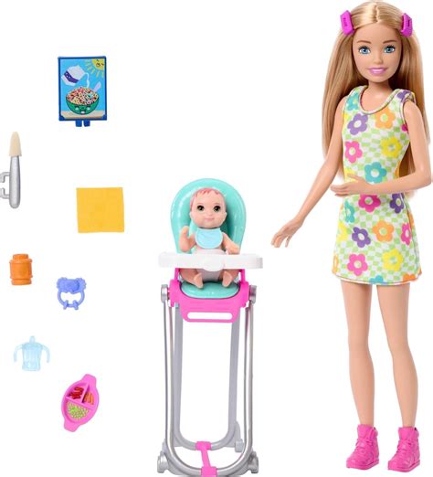 Bábika Barbie Skipper s kočíkom a bábätkom