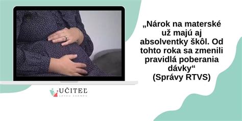 Nárok na materské pri umelom oplodnení a po jeho neúspechu