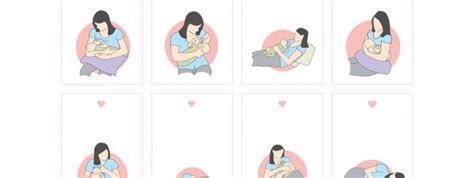 Ilustrácia klasickej polohy pri dojčení