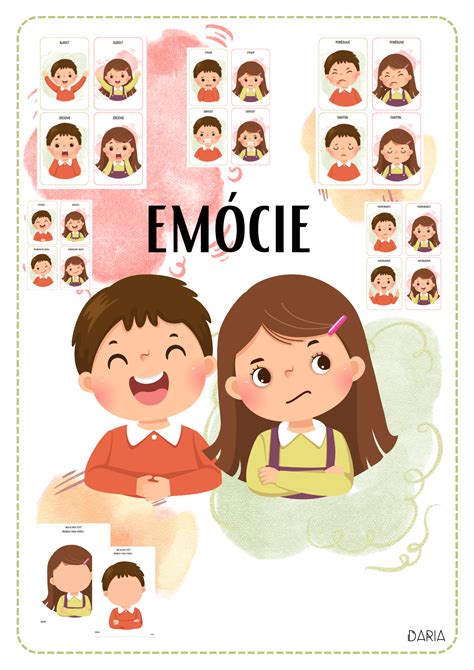 Ilustrácia dieťaťa, ktoré sa učí vyjadrovať emócie