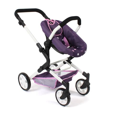 Detail kombinovaného kočíka pre bábiky LIA