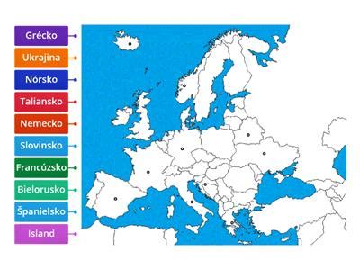 Mapa s označenými nemocnicami